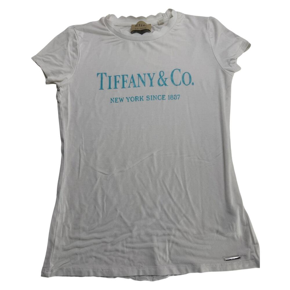 Elie Tahari White Women's T-Shirt Size XS